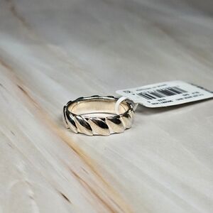 NEW Kendra Scott Tyler Wide Band Ring in Sterling Silver Size 6